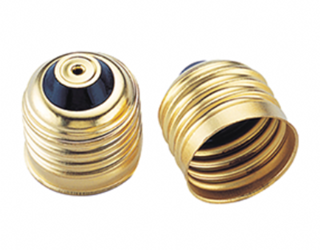 E27铜黄玻璃灯头