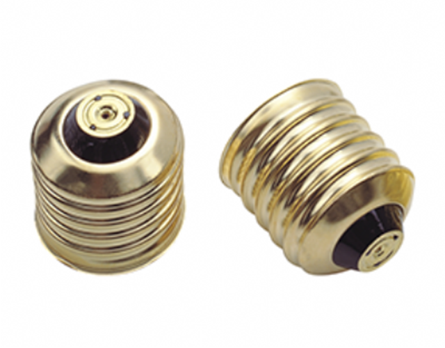 E40铜黄斜面灯头